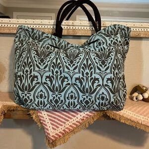 Lulu Dharma canvas weekender boho tote